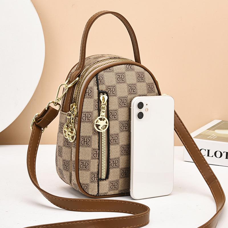 Summer bag women's 2025 new casual mobile phone bag simple fashion versatile lightweight shoulder messenger bag women's bag tide