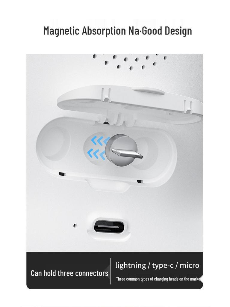 Fast Charging Transparent Wireless Speaker & Phone Holder with Magnetic Suction