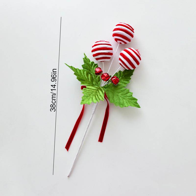 1 Stück Weihnachtsbaum Zuckerstangen Picks Feiertage Wolle Bonbonrolle Dekorationen Neujahrsbaumdeko Büro Mehrere Optionen verfügbar