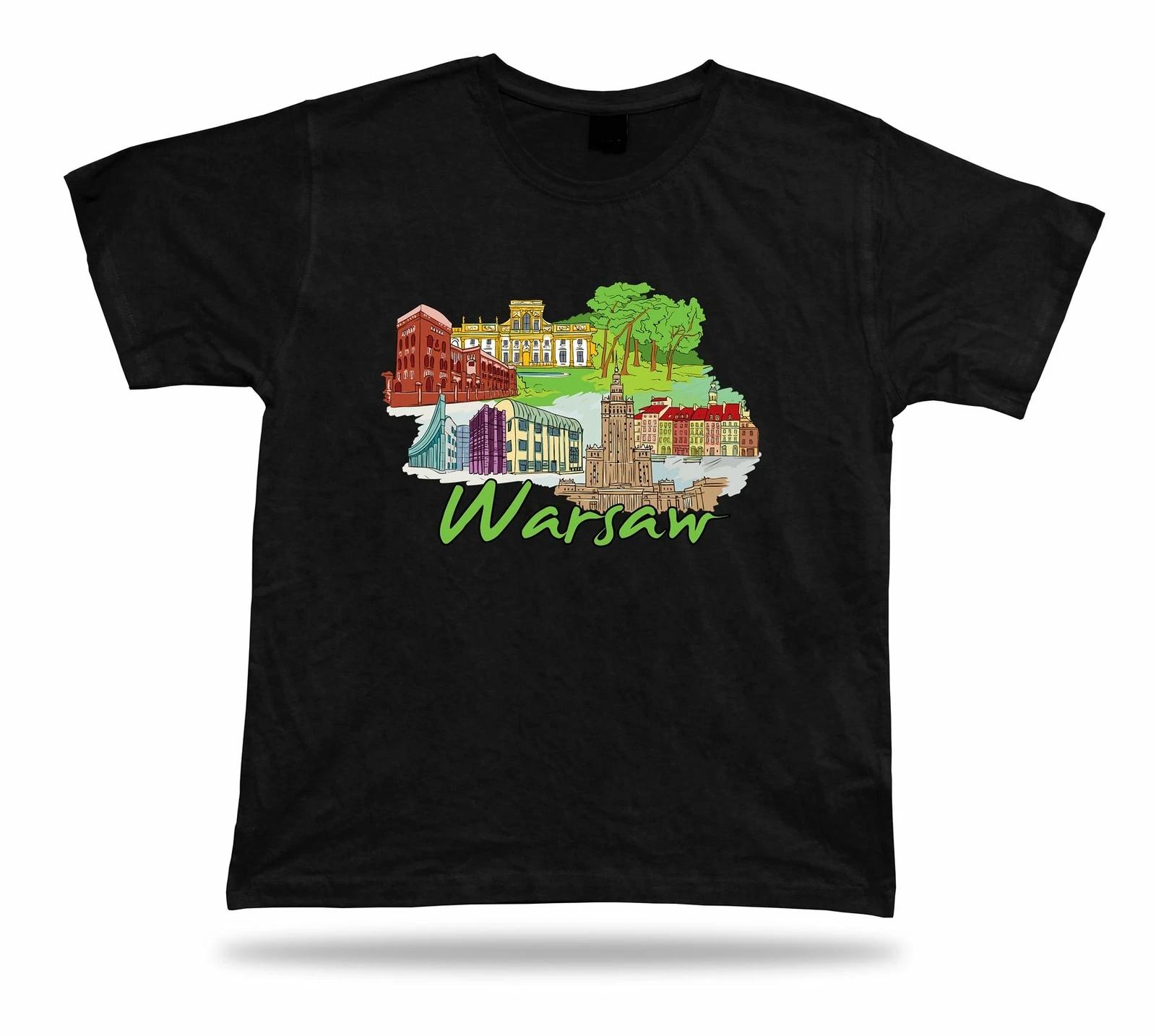 Warsaw Royal Castle Wilanow Lazienki Park Palace of Culture and Science tshirt M