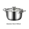 Stainless Steel Stock Pot Large Capacity Deep with Double Handle Modern Universal Base Soup Pot Non Stick Stockpot for Vegetable