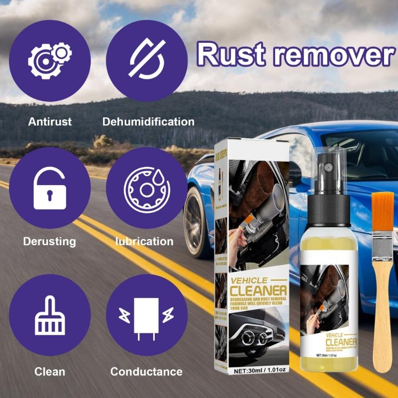 30ml Multifunction Car Rust Removal Spray Rust Remover Spray Derusting Paint Rust Inhibitor Car Maintenance Rust Remover