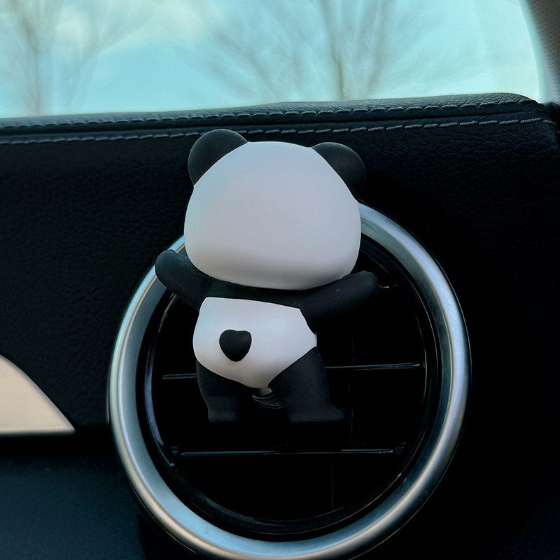Auto Perfume Aromatherapy Cute Belly Meat Panda Air Outlet Decoration Supplies Fragrant Stone Girls' Gifts Classy