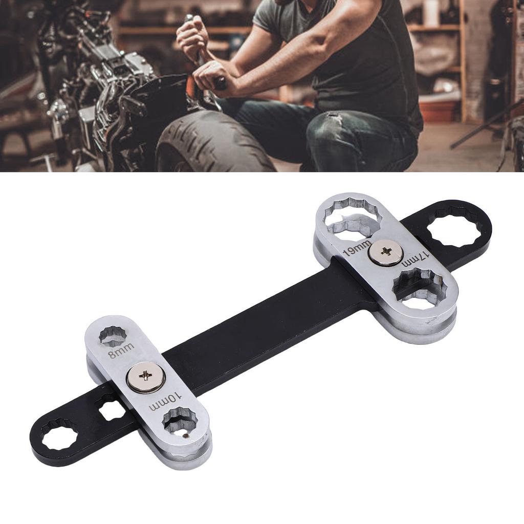 8 In 1 Wrench Multi Size Multi Position Head High Hardness 360 Degree Rotatable