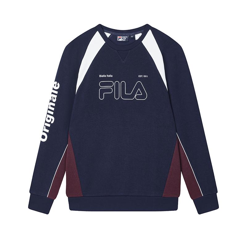 New FILA ORIGINALE Sweatshirt Men's Black Ink F11M449201F-DB