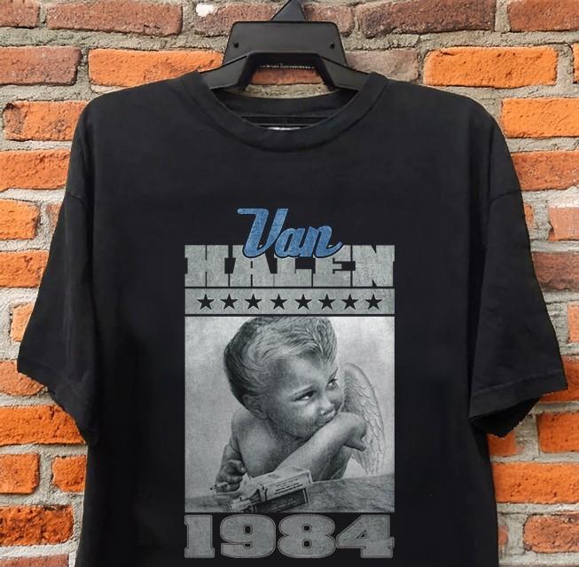 Van Halen 1984 Album T-Shirt Retro Rock Band Graphic Tee Unisex S-5XL XXL