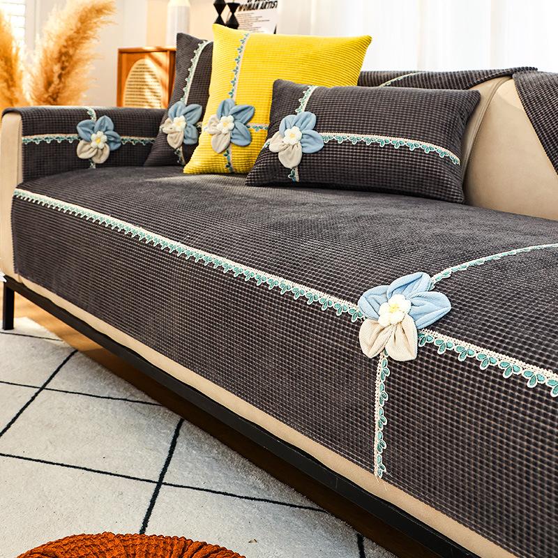 

Подушка для дивана, нескользящий чехол для дивана, универсальный скандинавский простой утолщенный чехол для подушки, четырехсезонный универсальный диван 70*120cm