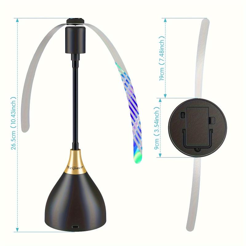 Tisch-Fliegenabwehr-Ventilatoren mit weichen Blättern, 1 Stück Set, Genießen Sie insektenfreies Essen im Freien