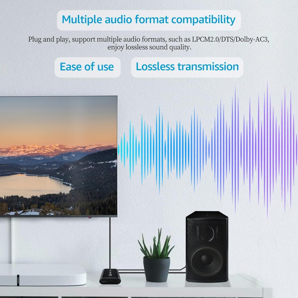 DSD TECH Optical Audio Supports 3 SPDIF SH-AC01B Switcher Outputs.
