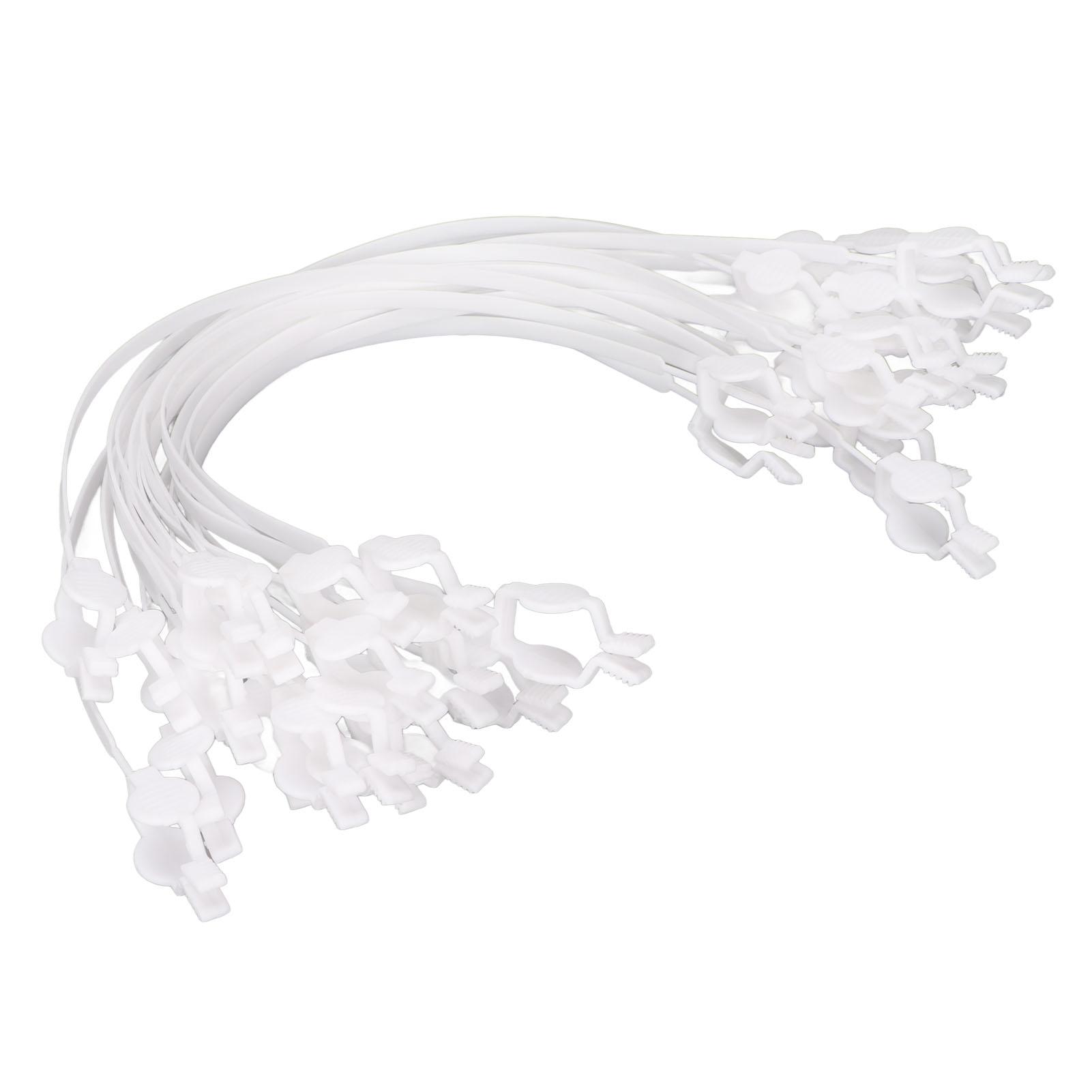 

20 шт. стоматологический зажим для салфеток пластиковый эластичный двухсторонний одноразовый зажим для стоматологических салфеток для ухода за полостью рта белый