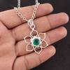 May Green Emerald Gemstone Sterling Silver Engagement Birthday Gift New Pendant PP-18-3