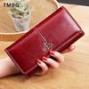 Vintage PU Leder Frauen Lange Brieftaschen Große Kapazität Geld Tasche Neue Design Handy Tasche 2 Falten Multi Karten Halter banknote Münze Geldbörse