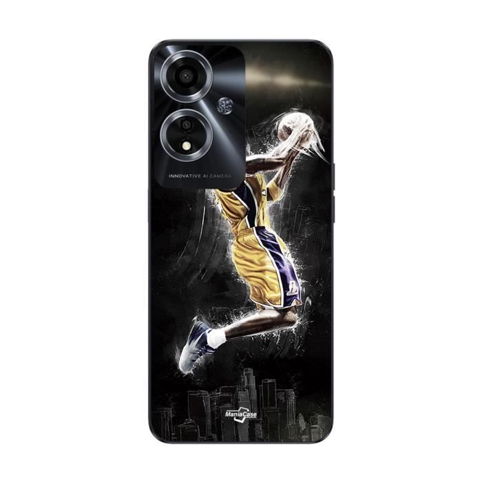 Coque - Maniacase - Oppo A59 5G - Basketball - Kobe Bean Bryant - Noir
