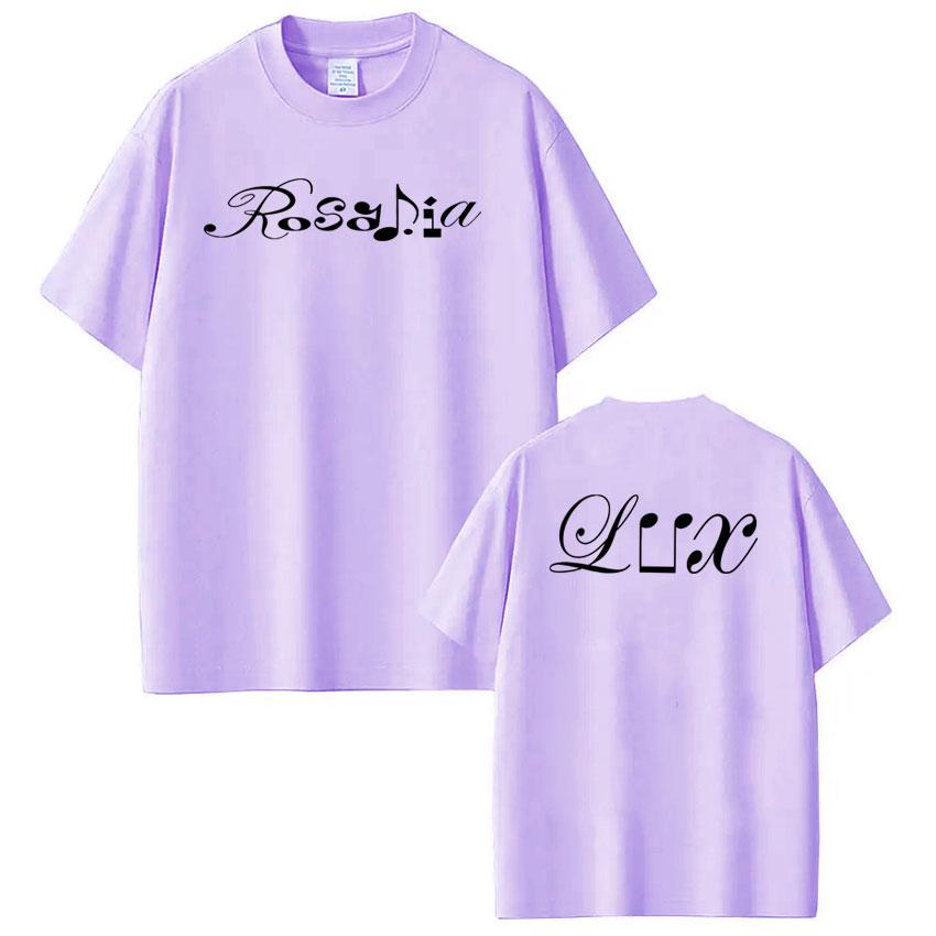 

Rosalía LUX Music Symbol Merch Tshirt Men Women Short Sleeve FashionONeck Tshirts Casual Loose Vintage High Quality Tshirts 3XL