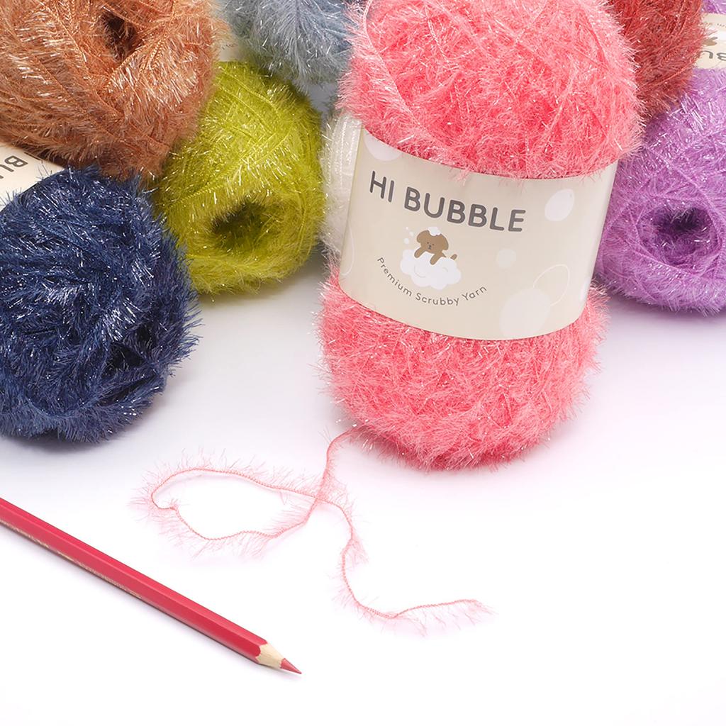 NASKA HI BUBBLE Hand Knitting Medium 90g Pack of Yarn, Weight, Col. 39, Black, (Approx. 215m), 4, NSB-1