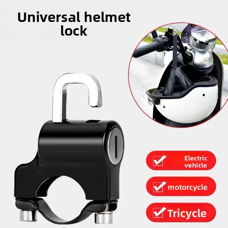 Motorcycle Helmet Lock Universal Anti-Theft Metal Handlebar Lock for Motorcycle Bicycle Electric ScooterSpeed Sensors 6