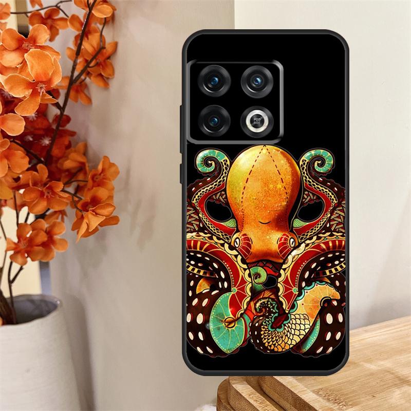 Octopus Funda For OnePlus 8T 10T 13 13R 12 12R 11 10 Pro OnePlus Nord 4 CE 2 3 Lite N30 N20 N10 Case