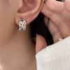 1 Pair  Vintage Peace Good Luck Earrings for Women Couples Classic Prevent Allergy Jewelry Gift Party Accessories