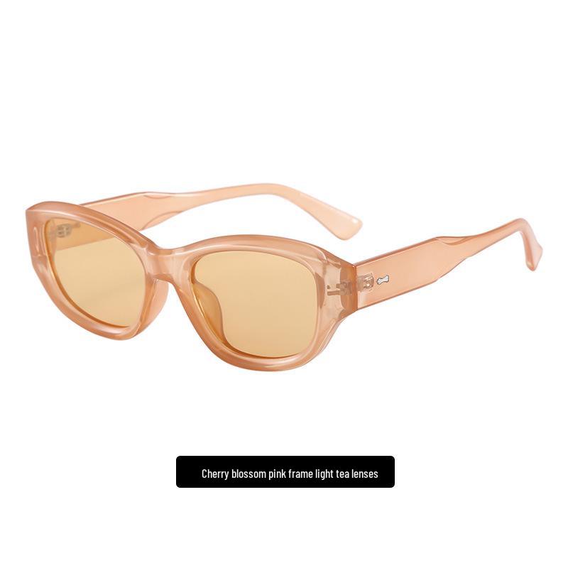 TR90 Retro Cat-Eye Sunglasses for Women - High-End, UV Protection, Polarized, Perfect for Square  Round Faces