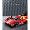 1/22 Ferrari 499P Endurance Race Alloy Sports Car Model Diecast Metal Racing Vehicles Car Model Simulation Sound and Light Kids Toy Gift