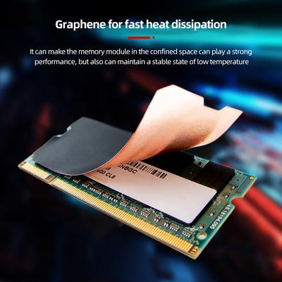2pcs Thermal Pad Copper Foil Design Thermorytic Pad Antioxidant Graphene Coating for PC DDR5 DDR4 DDR3 Memory Module