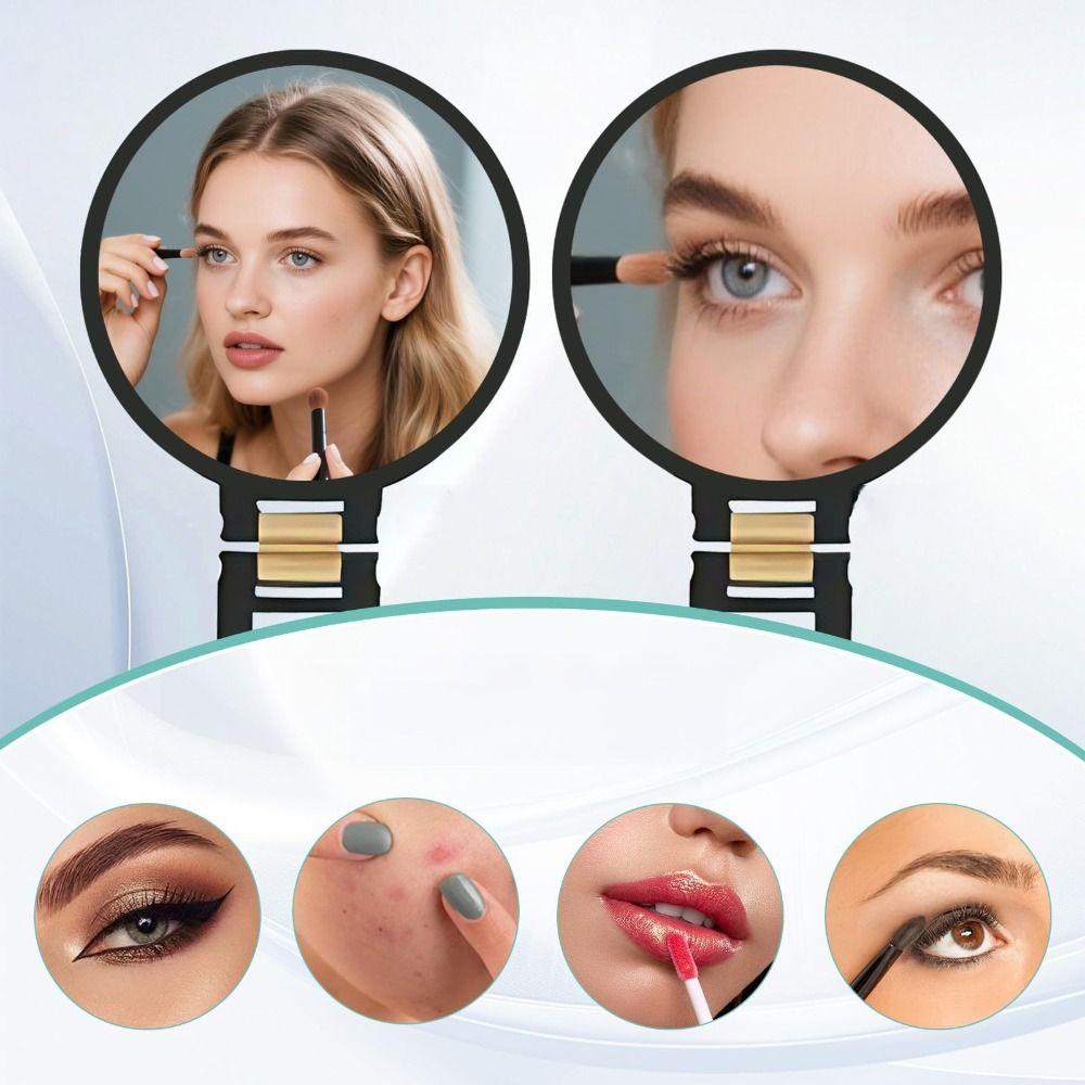 Faltbarer Kosmetikspiegel Doppelseitiger Handspiegel Professioneller Vergrößerungs-Handspiegel Salongebrauch