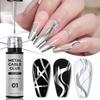 5ml Professional Metallic Nail Line Stripe Gel Polish High-Density Metal Gel for Detailing Edge Drawing Nail Art Tool (UV/LED Cured)