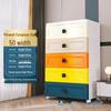 Multilayer Plastic Storage Cabinet: Drawer-Style for Bedroom and Nursery 