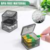 1Pcs Monthly Pill Organizer 30 Day Pill Box 4 Weeks One Month Pill Cases Large Compartments Medicine Organizer for Vitamins