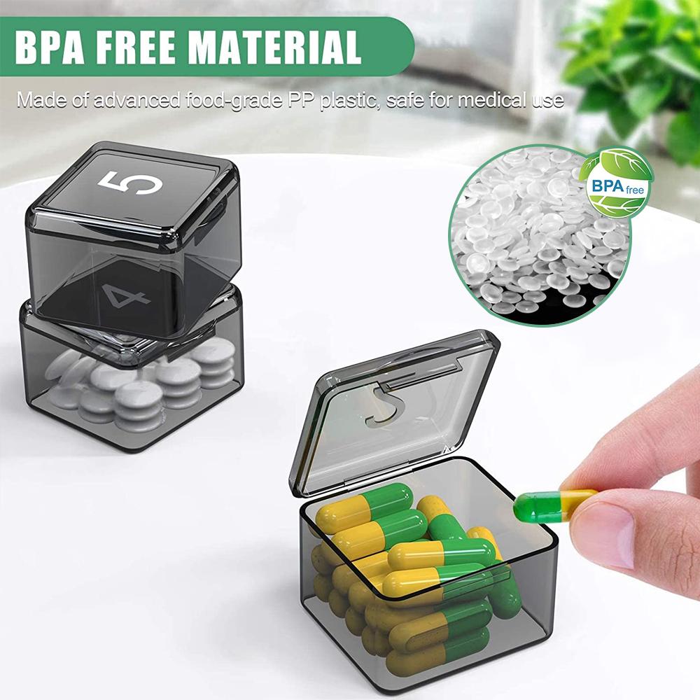1Pcs Monthly Pill Organizer 30 Day Pill Box 4 Weeks One Month Pill Cases Large Compartments Medicine Organizer for Vitamins