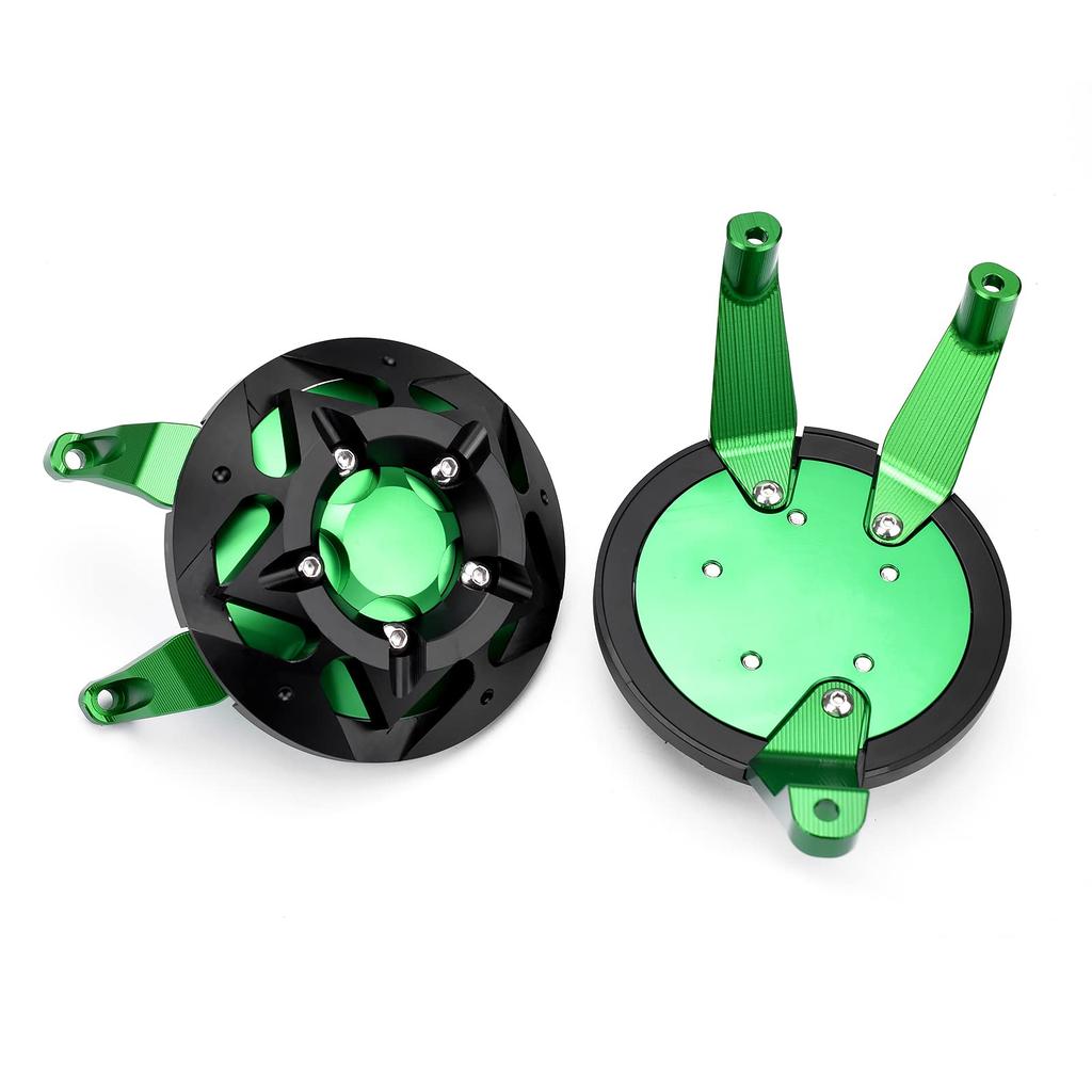 LEDISHUN Engine Engine Engine Guard for Kawasaki Ninja 1000 and Z900 Cover, Slider, Z1000, Z1000SX, (2010-2024), (ZR900B) (2017-2024) (Green)