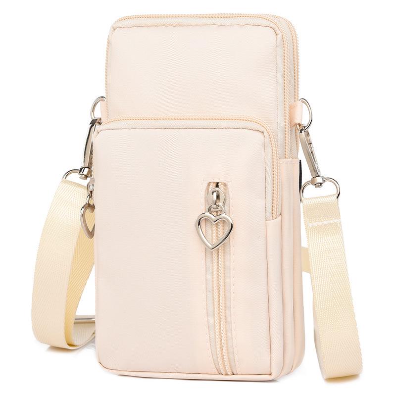 Women's Crossbody Phone Bag - 2023 Korean Canvas Shoulder Bag, Casual Small Square Wristlet & Neck Pouch