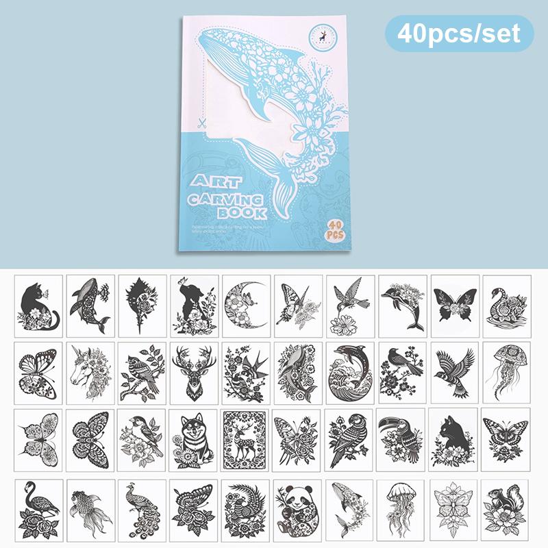 Creative Paper Cutting And Origami Book Diy Craft, Paper Cutting Painting, Engraving Painting, Holiday Gift