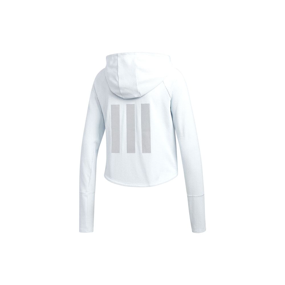 Adidas Adapt Hoodie Breathable Pullover Sweatshirt Women Hoodies Light-Blue DZ9017