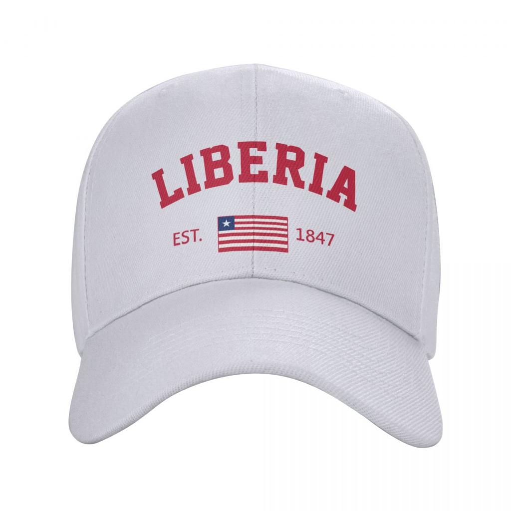 Baseball Cap Liberia EST Independence Day Wild Sun Shade Peaked Adjustable Outdoor Caps