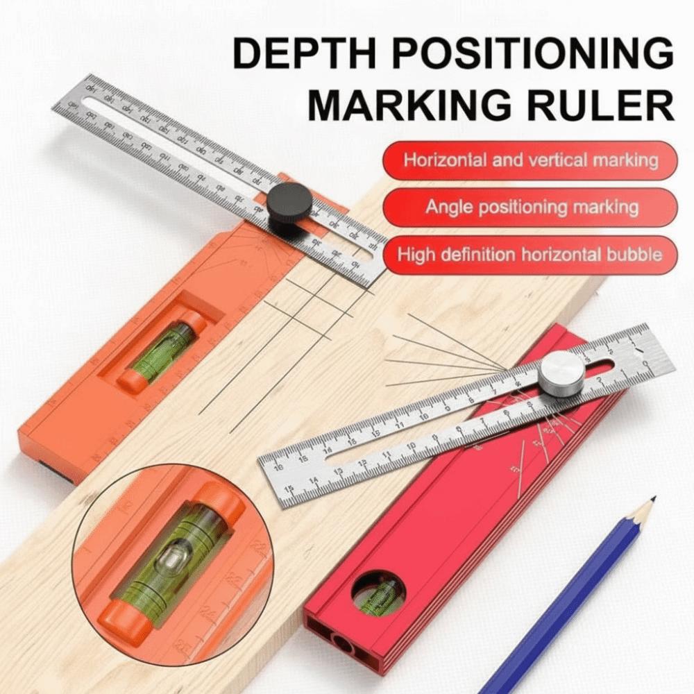 Foldable Marking Protractor Multi-Function Gauge Tool Folding Ruler  Carpenter DIY