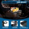 Car Cup Holder Extender 360 Degree Rotating Detachable Multifunctional Car Seat Snack Tray Drink Holder For Travel Truck And Road Trip Use