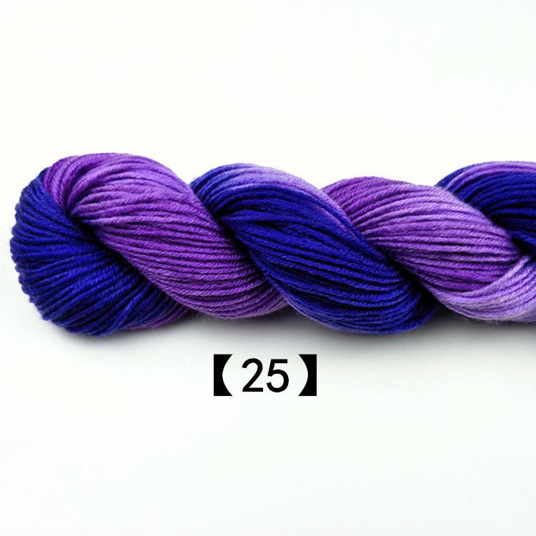 Fuyi Filo di Lana Tinta Acrilico Cotone per Scarpe per Artigianato Tessuto a Mano