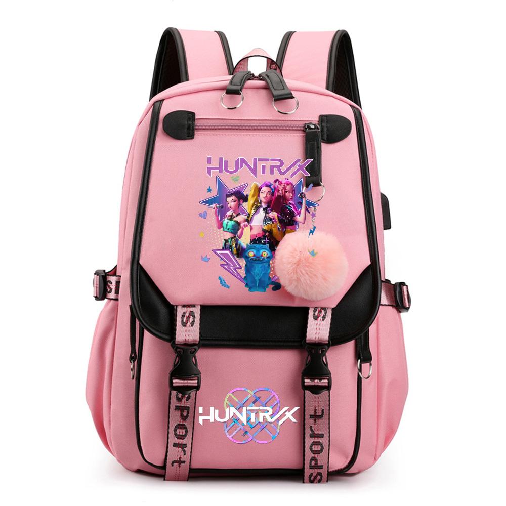 Anime Niedlich Cartoon Kpop Bedruckter Rucksack Schultasche für Teenager Schüler Mädchen Junge Buchtasche Große Kapazität Reisetasche Kindergeschenk Rucksack