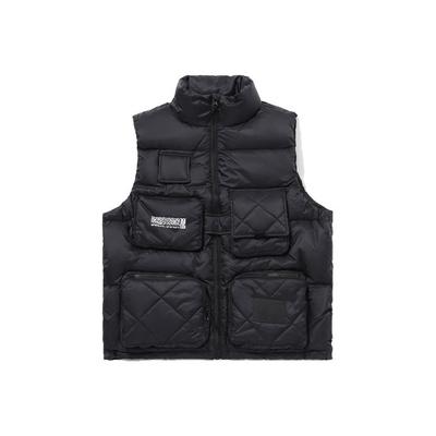 Li Ning Badfive Basketball Serie Weiße Entendaunenweste Neuer Standard Schwarz Herrenwesten AMRQ031-3