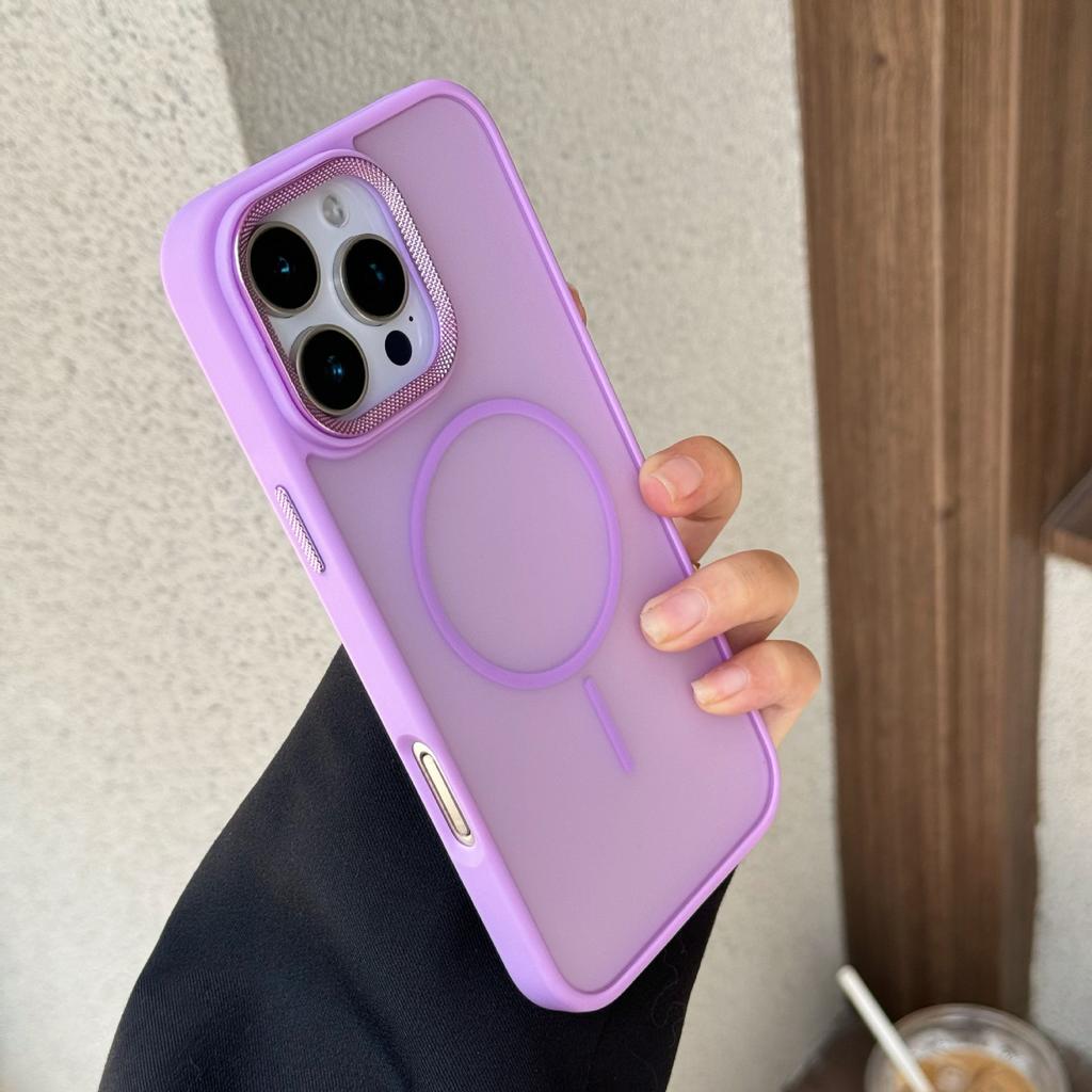 The New Diamond-textured Fine Ring with Strong Magnetic Attraction for IPhone15PROMAX Is Suitable for The Matte Skin Feel Phone Case of IPhone 16