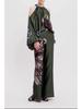 2024 Summer Women's Wide-Leg Long Pants Set - Slimming Casual Two-Piece Outfit