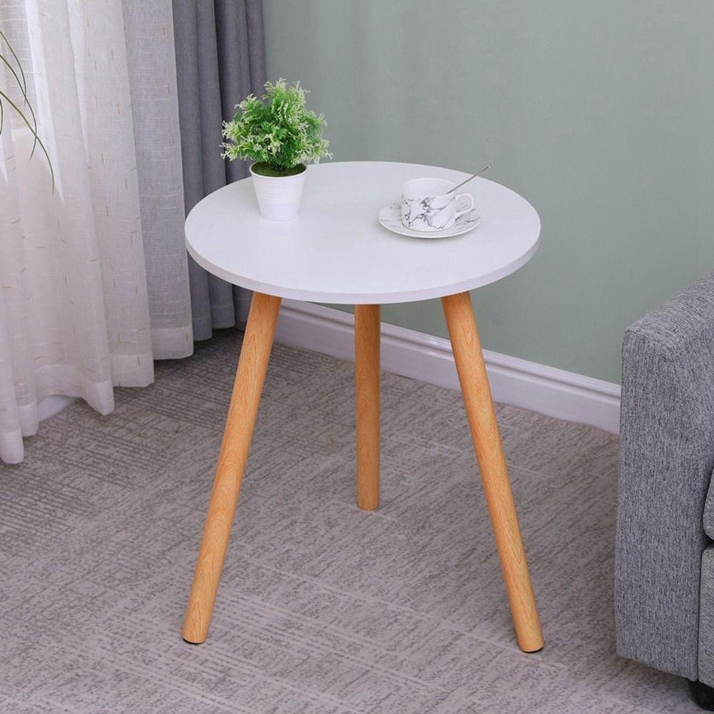 

Nordic Creative Round Simple Practical Bedside Shelf Table Home Furniture Coffee Table