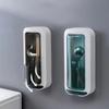 Dustproof Rotatable Toothbrush Holder Wall Mounted Chopsticks Cage  Household