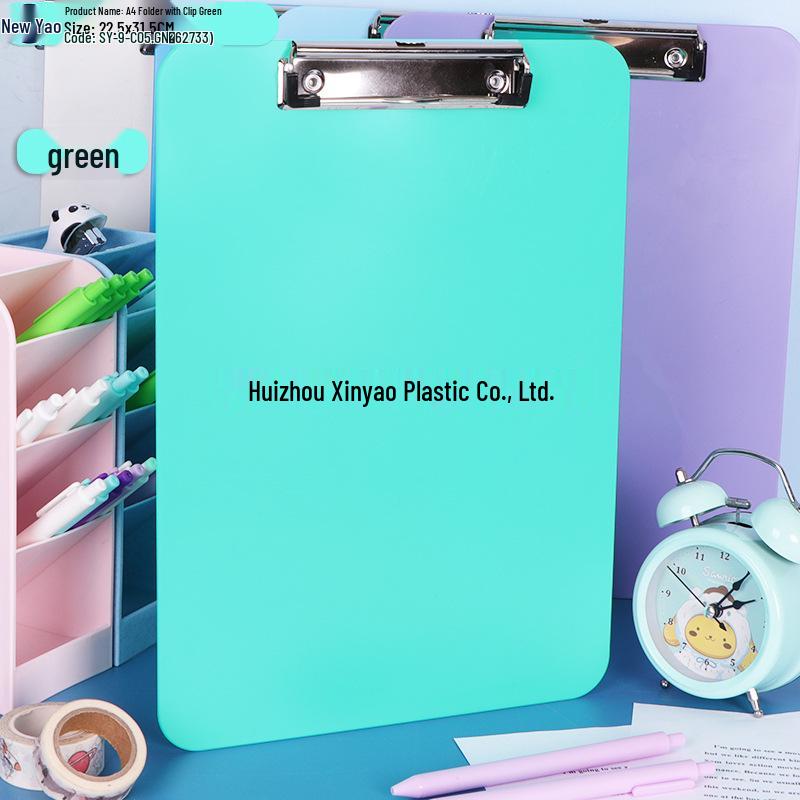 Large Capacity A4 File Box with Pen Slot & Clipboard for A5 Paper Storage