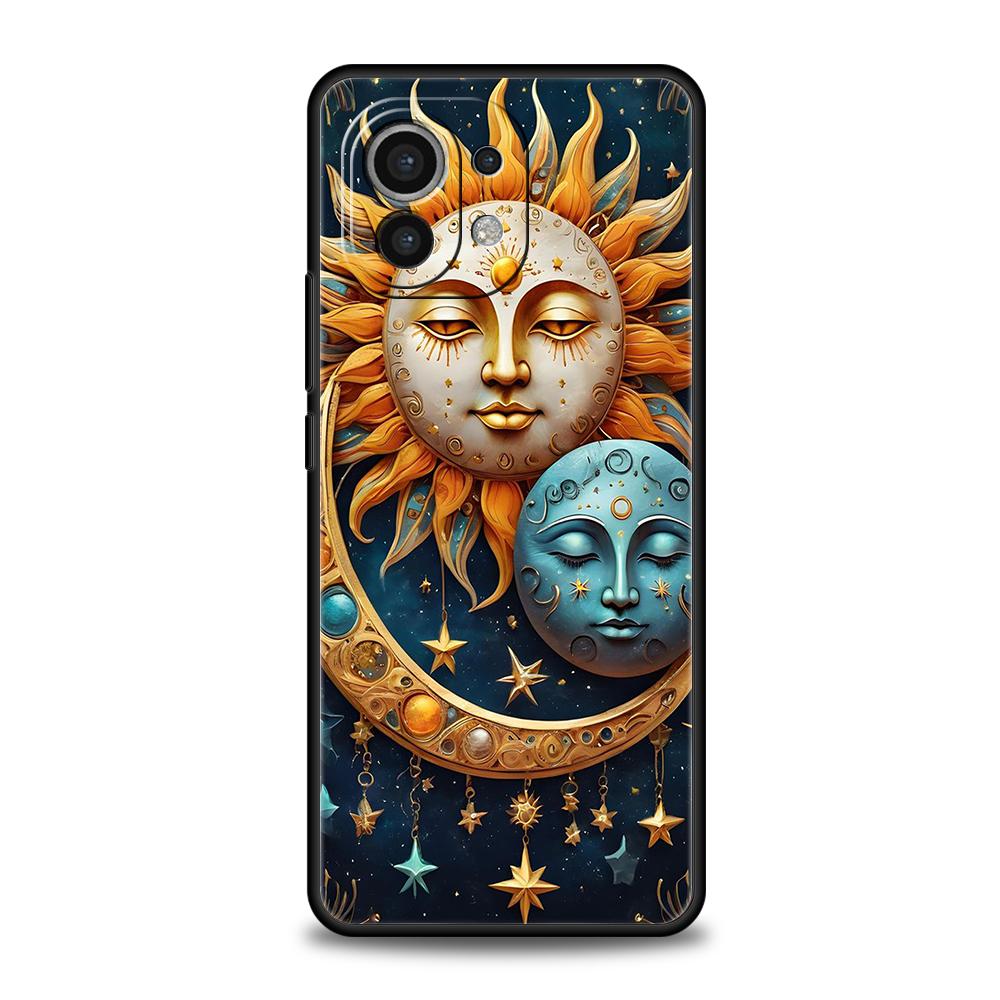 Moon Sun Phone Case Cover for Xiaomi Mi 15 14 13 12 11 Ultra 14T 13T 12T 11T 10T Pro Lite 5G Shockproof Silicone Capas Funda Bag
