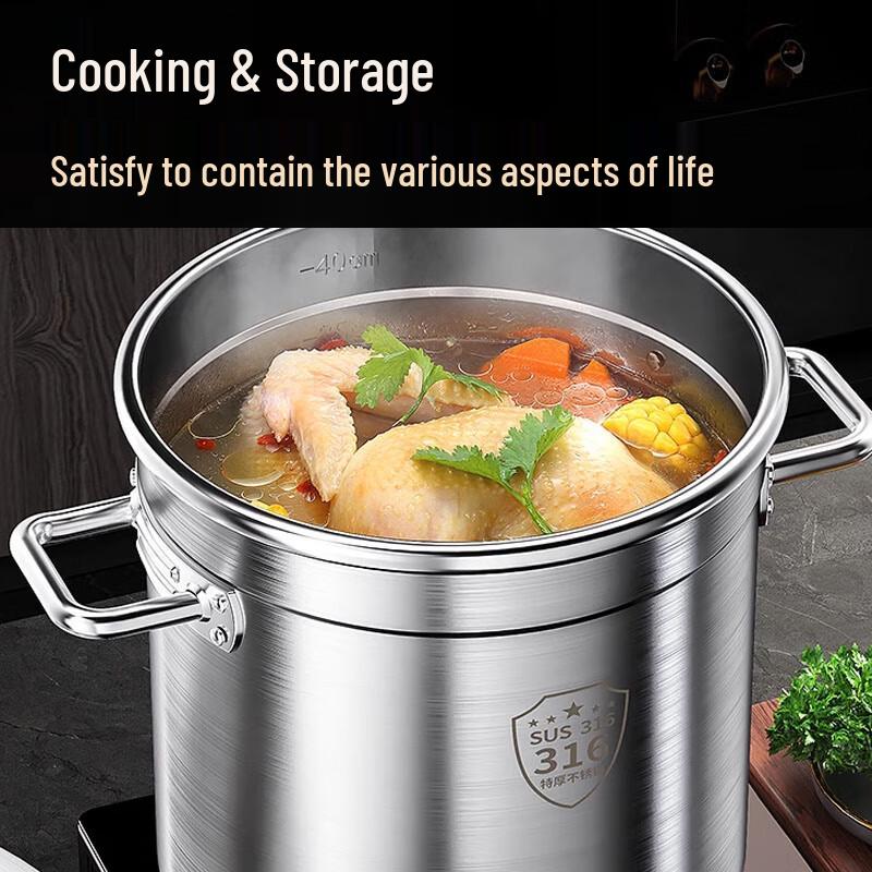 Sule Commercial Thickened Stainless Steel Stockpot