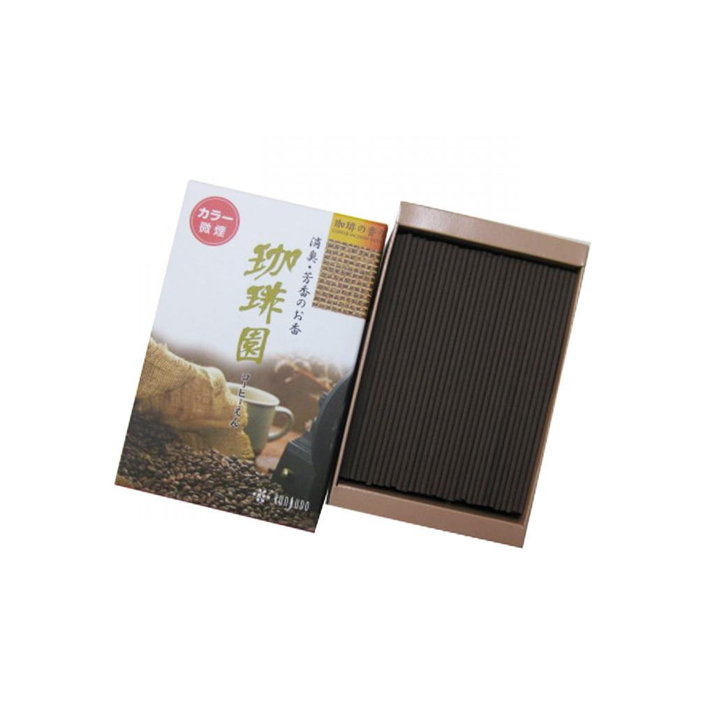 Hana Kaori Series Kunjudo Incense Coffee Low Mini Size Sticks, Garden, Smoke, #583