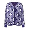 DIOR Jackets Men's Blue V-neck Moderate Straight Fit 213J435A0812-C480