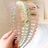 For Women Headwear Hair Comb Toothed Hair Band Hair Accessories Korean Style Hairband Wave Headband